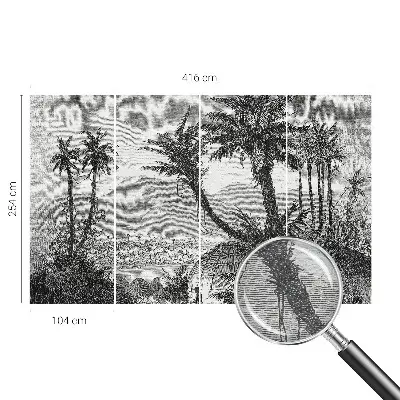 Papier peint photo sur tissu non tissé oasis tropicale