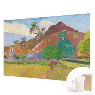 Tapisserie panoramique avec un motif de nature exotique