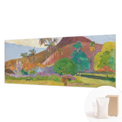 Tapisserie panoramique avec un motif de nature exotique