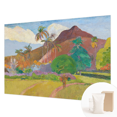 Tapisserie panoramique avec un motif de nature exotique