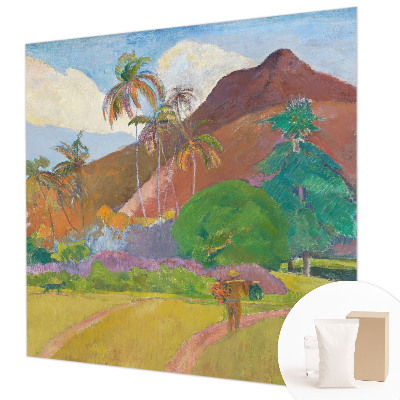 Tapisserie panoramique avec un motif de nature exotique
