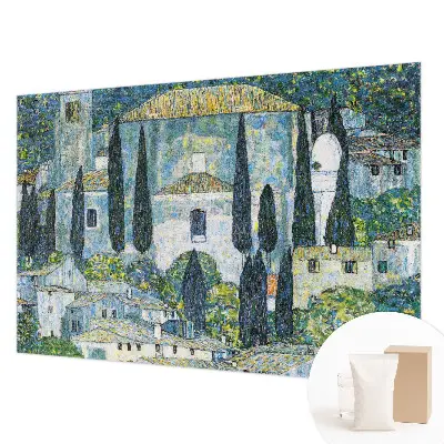 Papier peint photographique sur tissu non tissé maisons en cyprès