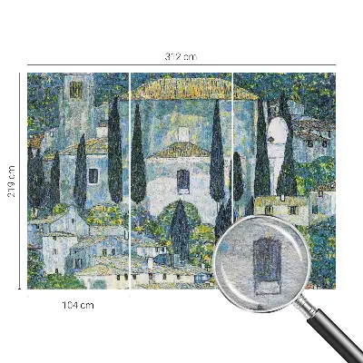Papier peint panoramique sur mesure à motif « Cyprusové domy »