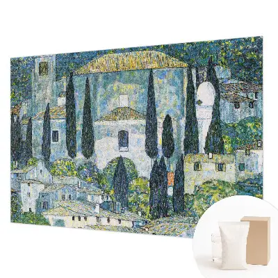 Papier peint panoramique sur mesure à motif « Cyprusové domy »