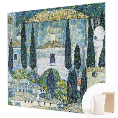 Papier peint panoramique sur mesure à motif « Cyprusové domy »