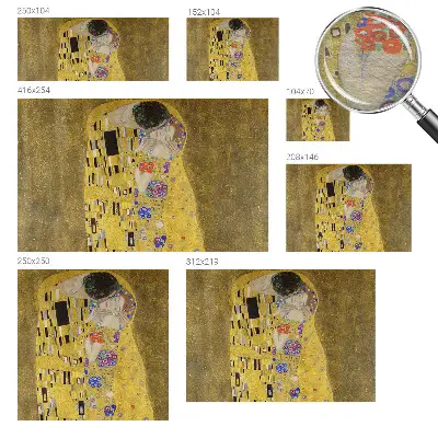 Papier peint panoramique enfant avec motif de couple élégant