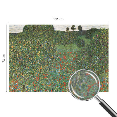 Papier peint panoramique moderne à motif de prairie fleurie