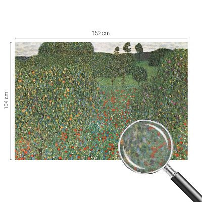 Papier peint panoramique moderne à motif de prairie fleurie