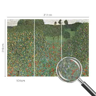 Papier peint photographique intissé prairie fleurie
