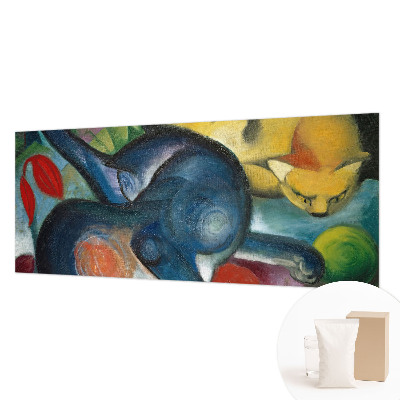 Papier peint panoramique haut de gamme avec un motif d'art félin