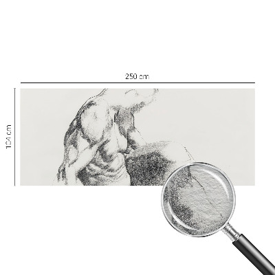 Papier peint panoramique facile à poser Mužská skica