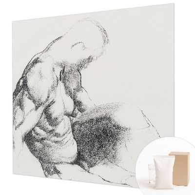 Papier peint panoramique facile à poser avec un motif de portrait d'homme