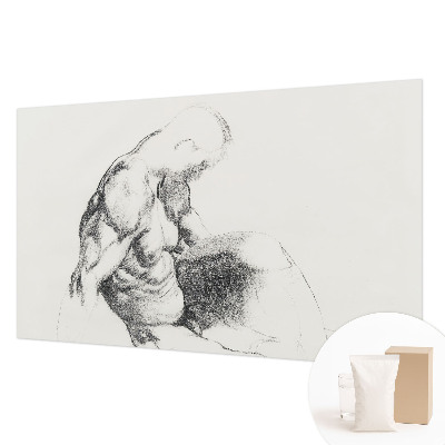 Papier peint panoramique facile à poser avec un motif de portrait d'homme