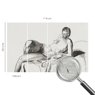 Papier peint photo grand format pour le mur nu artistique