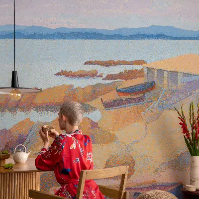 Papier peint photo sur tissu non tissé vue sur la mer