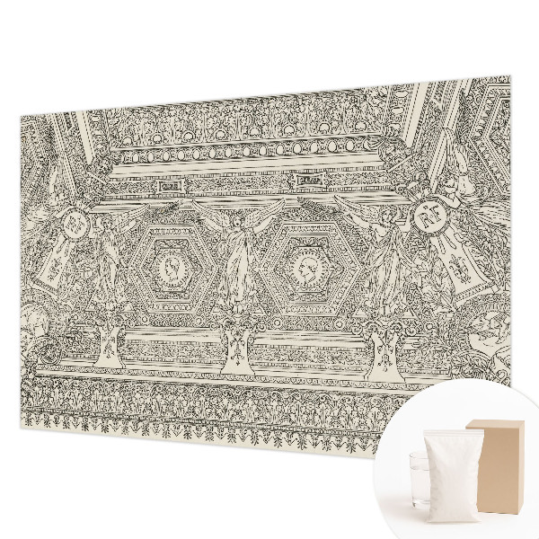 Papier peint photographique avec un motif ornemental classique