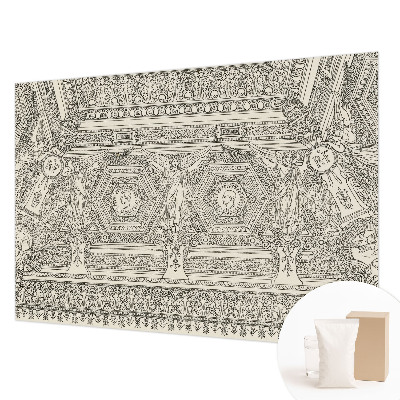 Papier peint photographique avec un motif ornemental classique