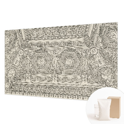 Papier peint photographique avec un motif ornemental classique