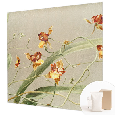 Papier peint photo avec un motif d'orchidées classiques
