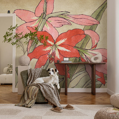 Décoration murale panoramique intissé Kvety ľaliovky