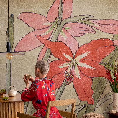 Décoration murale panoramique intissé Kvety ľaliovky