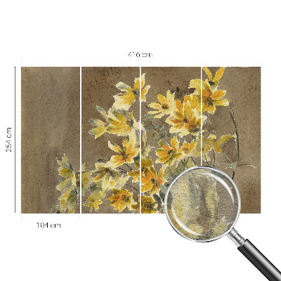 Poster mural panoramique avec le motif « Slnečná kytica »