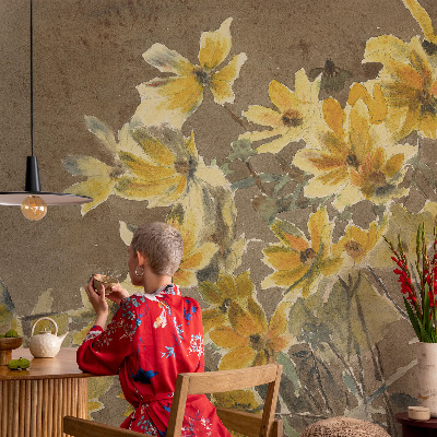 Poster mural panoramique Slnečná kytica