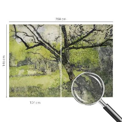 Papier peint panoramique avec le motif « Jarný park »