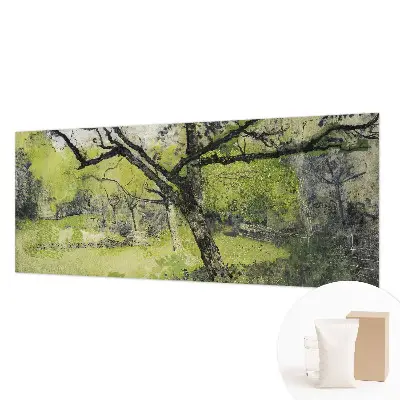 Papier peint panoramique avec le motif « Jarný park »
