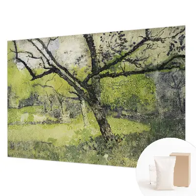 Papier peint panoramique avec le motif « Jarný park »