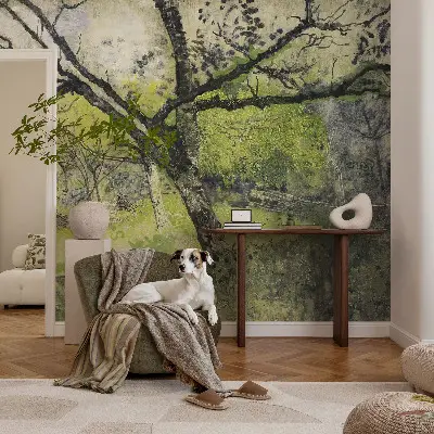 Papier peint panoramique avec le motif « Jarný park »