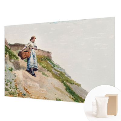 Papier peint panoramique sur mesure avec un paysage féminin