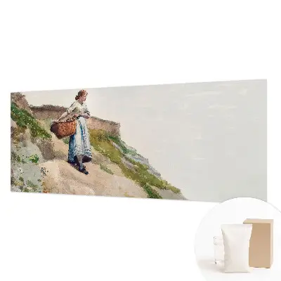 Papier peint panoramique sur mesure avec un paysage féminin