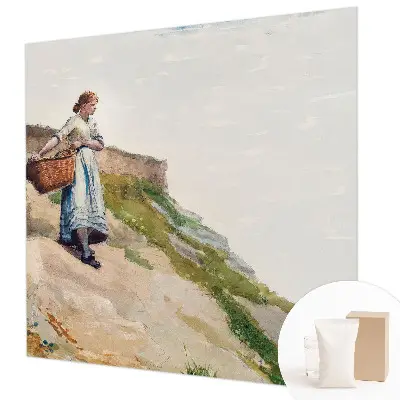 Papier peint panoramique sur mesure avec un paysage féminin