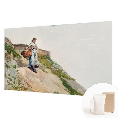 Papier peint panoramique sur mesure avec un paysage féminin