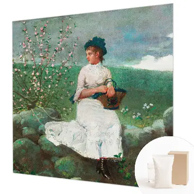 Papier peint panoramique salon avec un motif floral pour décorer une pièce