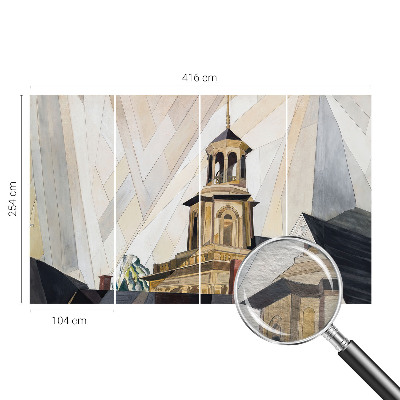 Papier peint panoramique chambre adulte avec le motif « Architektonická veža »