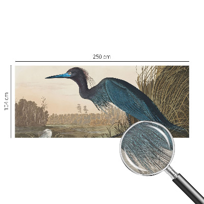 Papier peint panoramique de haute qualité avec un motif d'oiseaux aquatiques