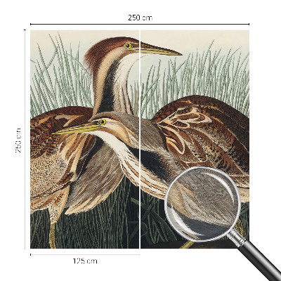Papier peint panoramique de haute qualité avec un motif réaliste d'oiseaux