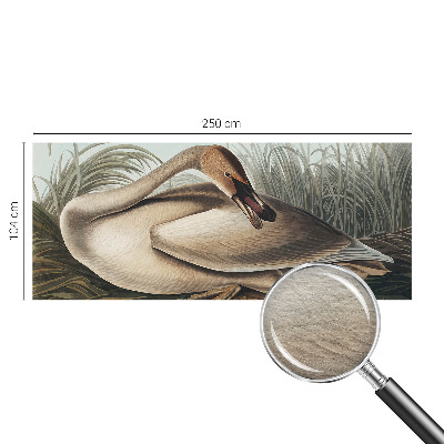 Papier peint panoramique facile à poser avec un motif d'oiseau naturel