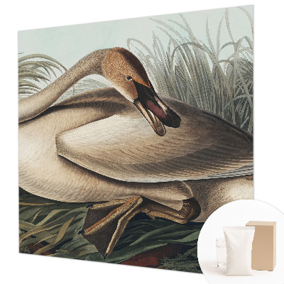 Papier peint panoramique facile à poser avec un motif d'oiseau naturel