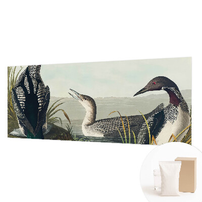 Papier peint photo intissé avec un motif d'oiseaux au-dessus de l'eau