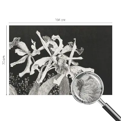 Papier peint photographique sur tissu non tissé Illustration d'orchidée