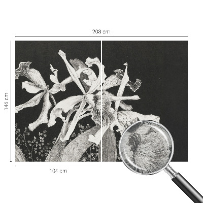 Papier peint photographique avec une illustration d'orchidée