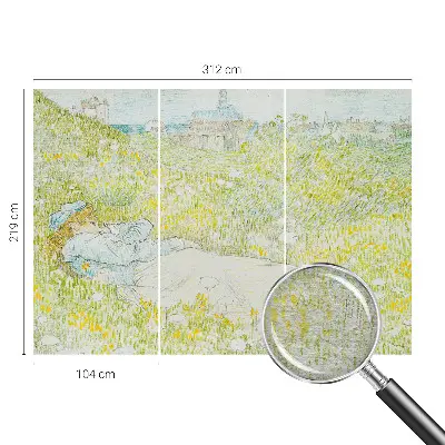 Papier peint panoramique intissé moderne avec le motif 