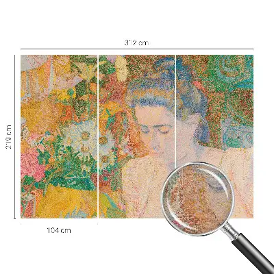 Papier peint intissé Portrait floral