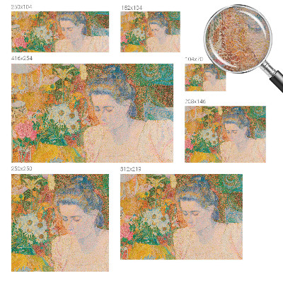 Papier peint photo Kvetinový portrét