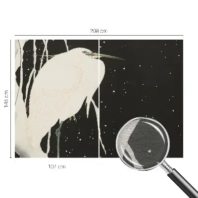 Papier peint photographique salon avec le motif « Zimný vták »