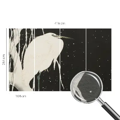 Papier peint photographique salon avec le motif « Zimný vták »