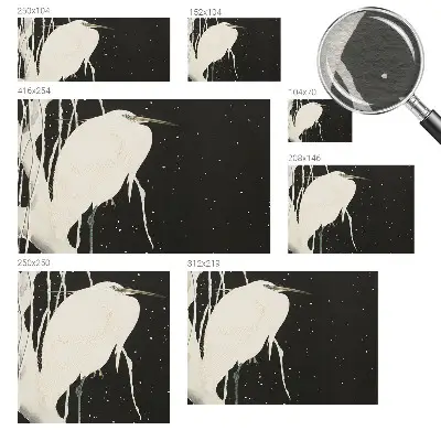 Papier peint photographique salon avec le motif « Zimný vták »